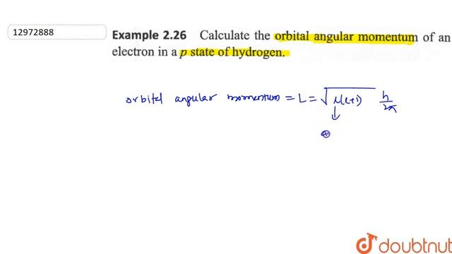Calculate the orbital angular momentum of an electron in a `p` state of hydrogen. смотреть онлайн