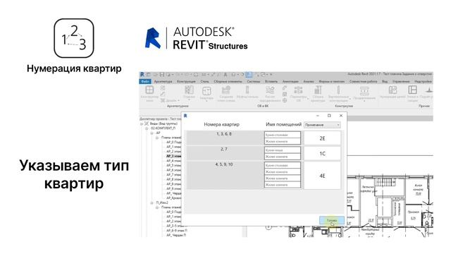 Нумерация квартир в Revit смотреть онлайн