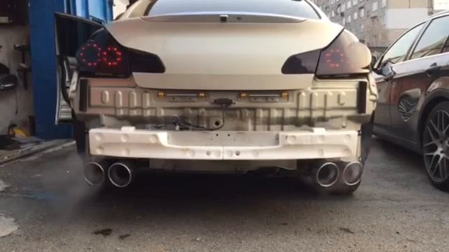Выхлоп Nissan GTR R35 на Infiniti G35x