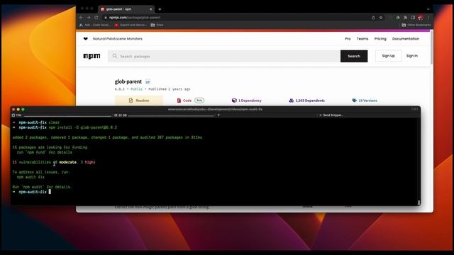 NPM Audit Fix - Como manter suas dependências atualizadas. смотреть онлайн