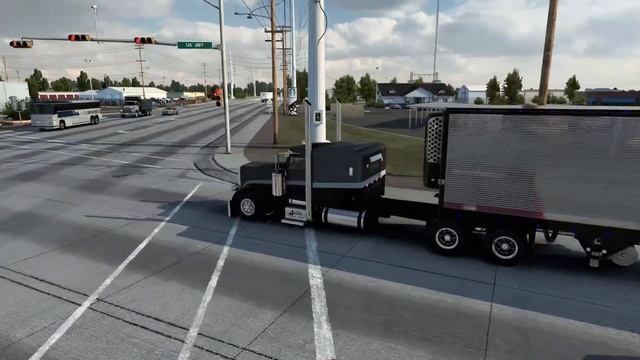American Truck Simulator - Rollin 389 haulin' food from Amarillo (TX) to Wichita Falls (TX) смотреть онлайн