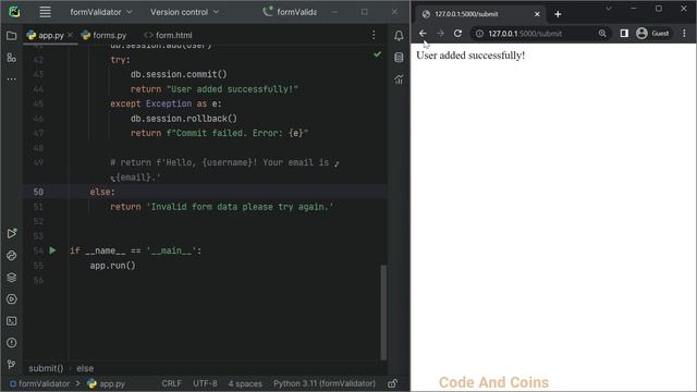 Storing and Viewing Data using Flask and SQLAlchemy in PyCharm смотреть онлайн