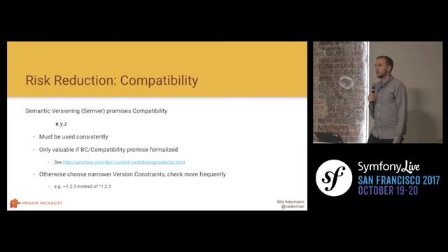 SymfonyLive San Francisco 2017 - Managing dependencies is more than running... - Nils Alderman смотреть онлайн