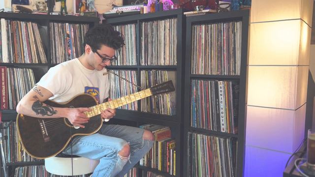 Lightnin' Hopkins 1950's Dearmond RHC-B Soundhole Pickup Demo смотреть онлайн