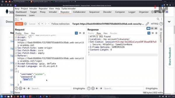 NoSQL Injection 2 | Exploiting NoSQL Operator Injection to Bypass Authentication #BugBounty