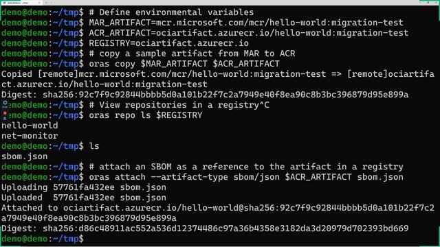 Demo: Distribute OCI Artifact Manifest across registries смотреть онлайн