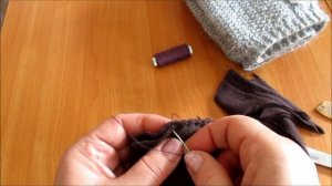 МК. ПРИШИВАЮ ПОДКЛАД К ВЯЗАНОМУ БЕРЕТУ