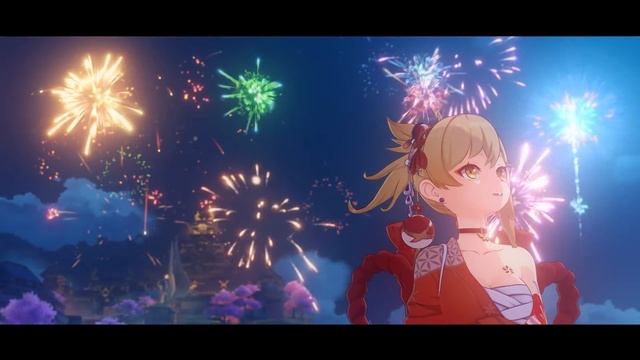 Character Demo - "Yoimiya: Dazzling Lights in the Summer" | Genshin Impact смотреть онлайн