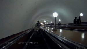 Вход на станцию метро Краснопресненская кольцевой линии. 23.02.2018