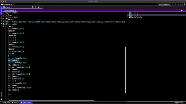Session 9 Bitwise Operators in Python смотреть онлайн