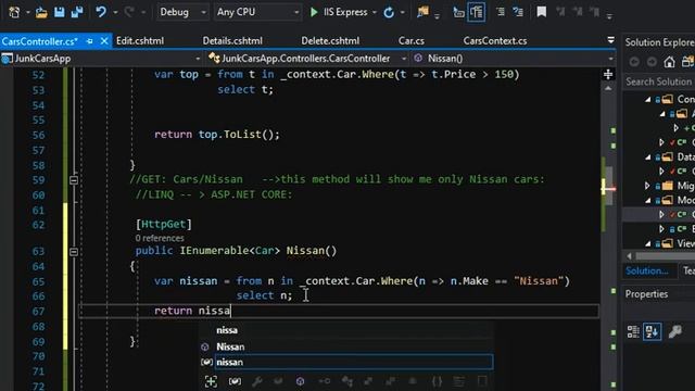 ASP.NET Core API with LINQ смотреть онлайн
