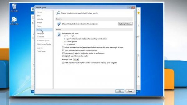 How to clear Outlook 2013 Search History