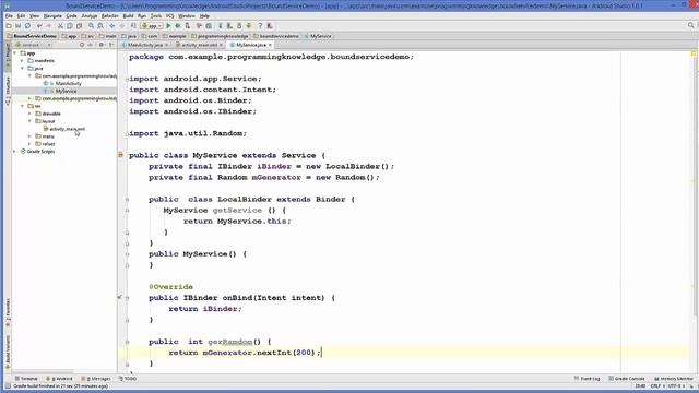 Android Tutorial for Beginners 36 @ Bound Services HD смотреть онлайн