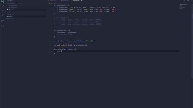 Getting Started with JavaScript Data Grid using ag-Grid смотреть онлайн