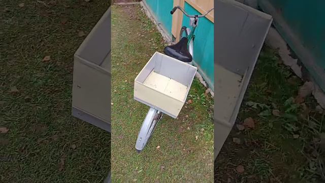 самодельный багажник "фермер"(из оцинкованного железа) для велосипеда десна