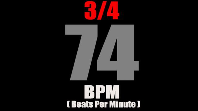 Metronome 74 BPM For Time Signature 3/4 смотреть онлайн