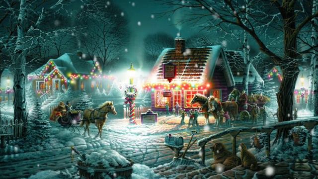Relaxing Christmas music & Christmas holiday смотреть онлайн