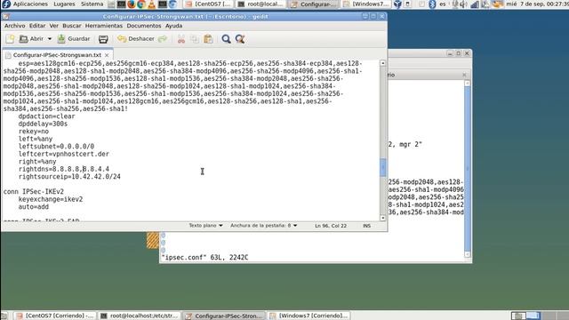 Configuración de IPSec con StrongSwan en CentOS7 смотреть онлайн