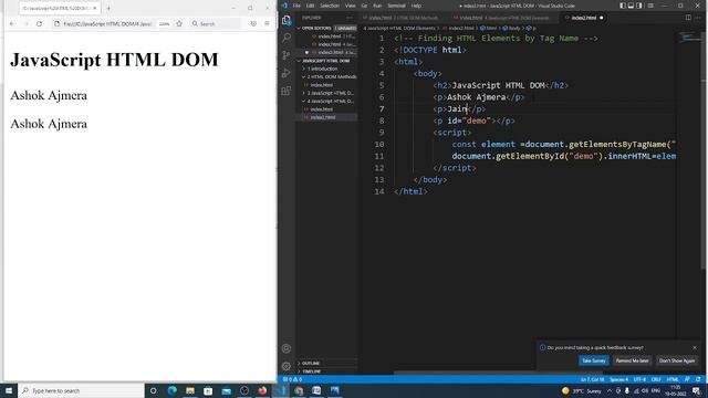 Finding HTML Elements by Tag Name смотреть онлайн