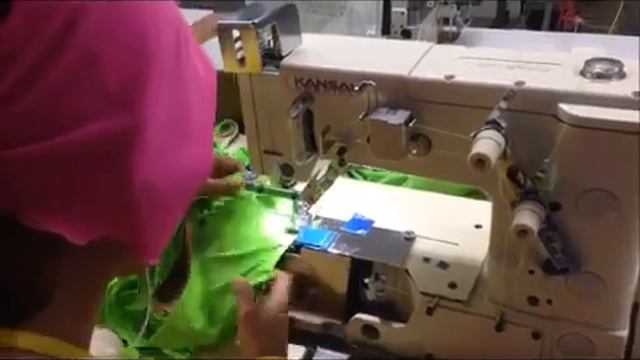 KANSAI SPECIAL PX-301F-2S 1-игольная машина двойного цепного стежка для декоративной строчки смотреть онлайн