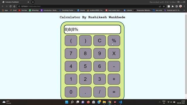 3 JSCalculator Responsive Website Pure HTML CSS SASS JavaScript jQuary with Animations and Effects смотреть онлайн