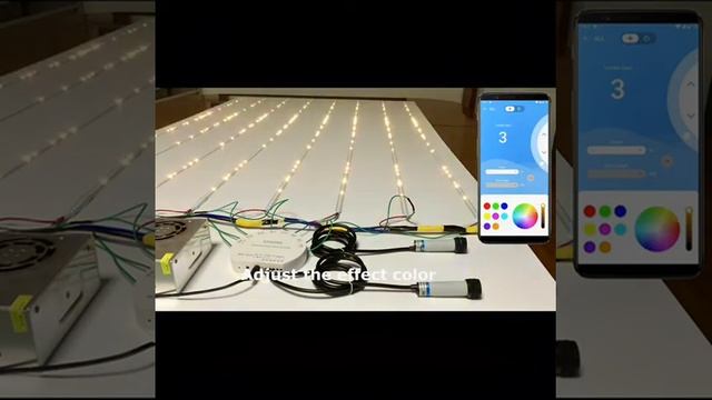 WS2812B Controller 8 CH Signal Output WS2811 WS2815 LED Strip Built in Mic IOS Android Bluetooth Ap смотреть онлайн