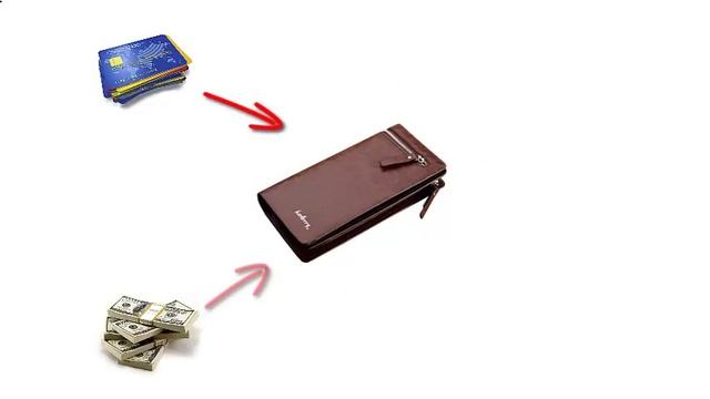 Купить мужской кошелек из натуральной кожи в подарок купить. Baellerry Italia. смотреть онлайн