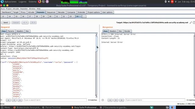 Broken brute-force protection, multiple credentials per request смотреть онлайн