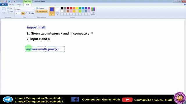 Given two integers x and n compute ?^n | Class 11 | Computer Science With Python Practical - 4 смотреть онлайн