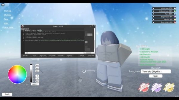 [OP] Roblox Project Slayers Script - Infinity Spin ( Set the clan )