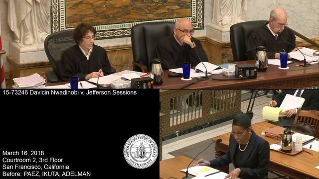 15-73246 Davicin Nwadinobi v. Jefferson Sessions смотреть онлайн