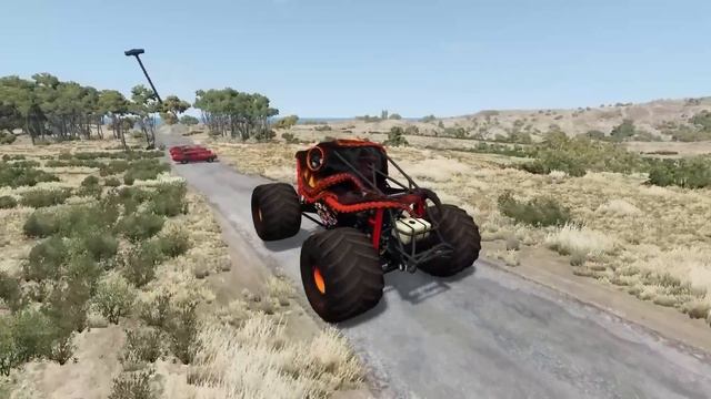 Insane Obstacle Course High Speed Jumps and Crashes #17 - BeamNG Drive | Griff's Garage смотреть онлайн