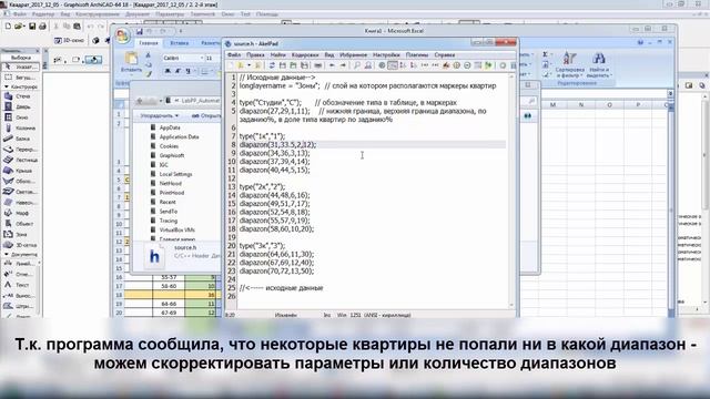 Сравнительная квартирограмма в процентах для проекта в ARCHICAD смотреть онлайн