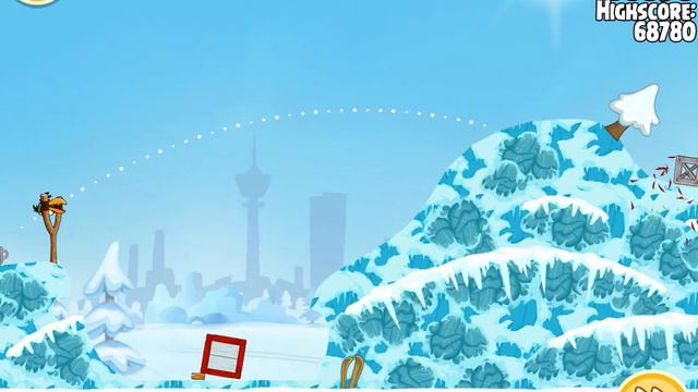 On Finn Ice 1-9 | Score 71450 | Angry Birds Seasons смотреть онлайн