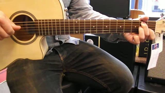 Seagull Performer CW Folk Flame Maple Electro-Acoustic Guitar смотреть онлайн