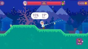 Bowmasters #14  Детская игра для детей на андроид про ДУЭЛЬ ГЕРОЕВ Игровое видео Боумастер