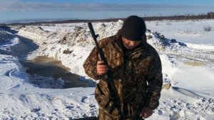 "Сайга 308 "Пристрелка с механического прицела.