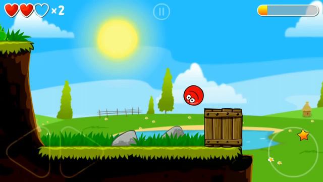 Красный Шарик против Черного Квадрата #2 Прохождение игры Red Ball 4 Зеленые Холмы #Мобильныеигры смотреть онлайн