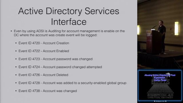t105 Abusing Active Directory in Post Exploitation Carlos Perez смотреть онлайн