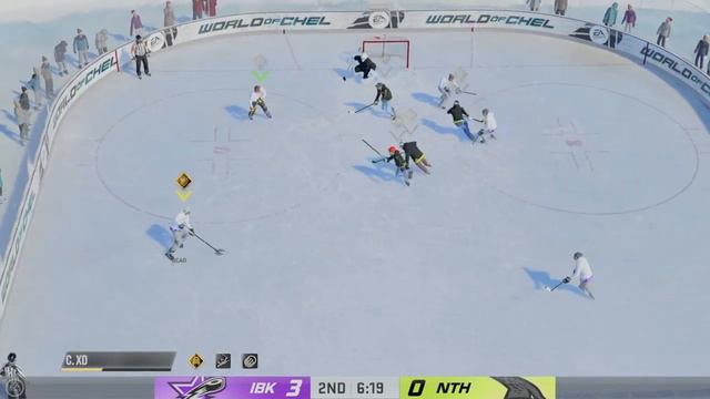 Playing as a LEFT WING POWER FORWARD in NHL 23 WORLD OF CHEL.... смотреть онлайн