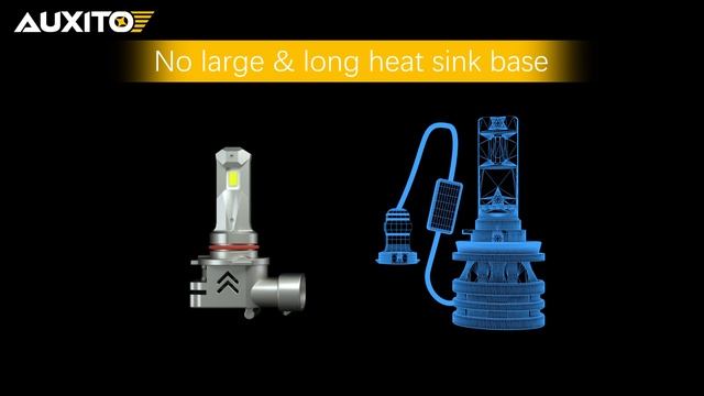 AUXITO H11 H8 H9 LED Bulb Forward High Beam and Low Beam 12000LM CANBUS 6000K White смотреть онлайн