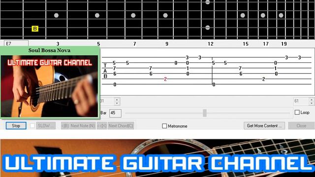 [Guitar Solo Tab] Soul Bossa Nova (Austin Power Theme) смотреть онлайн