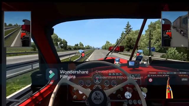 ETS 2 100k km Mack b961 #7 vezeme nadměrný náklad смотреть онлайн
