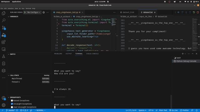 Offline ChatGPT without GPU, without big memory, without big dataset, pure python, state of art смотреть онлайн