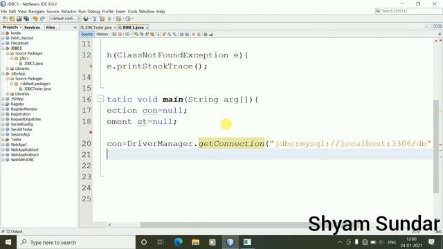 How to insert data into MySQL table by using jdbc || Shyam Sundar смотреть онлайн