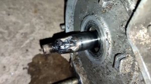 Восстановление посадочного места под шпонку на коленвале мопеда Альфа/Дельта/Орион