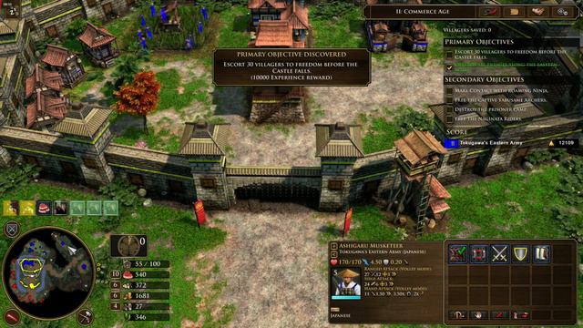 Age of Empires III Asian Dynasties : DE Walkthrough Gameplay Act I: Japan - 4Last Stand at Fushimi смотреть онлайн