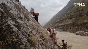 Risk for life. Iranian nomadic family