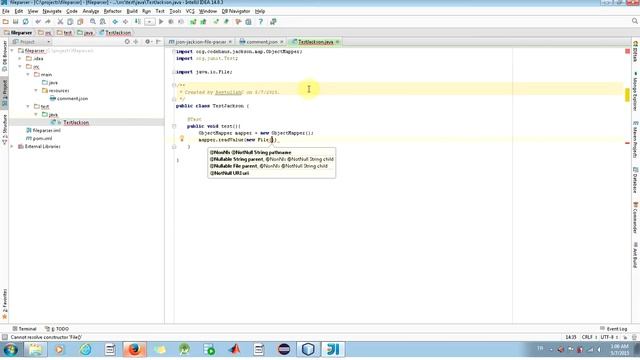 Json to Java Object From File Using JACKSON смотреть онлайн
