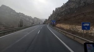 Дальнобой, вид из кабины